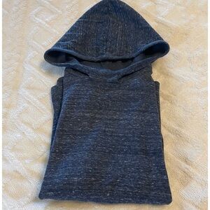 Cozy Dark Blue Hooded Sweatshirt